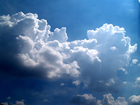 different colorful sky clouds set
