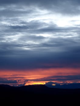 different colorful sky clouds set