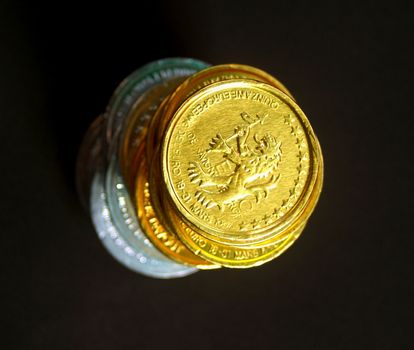 money coin stack