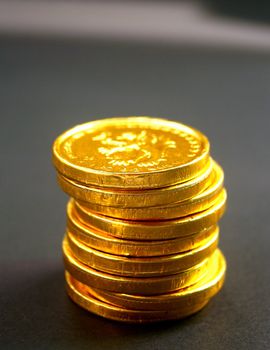 money coin stack