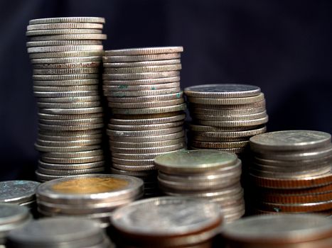 money coin stack