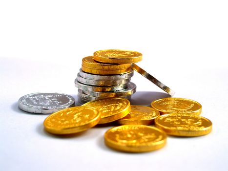 money coin stack