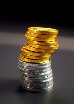 money coin stack