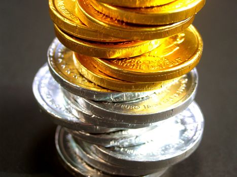 money coin stack
