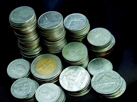 money coin stack