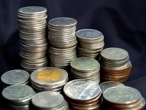 money coin stack