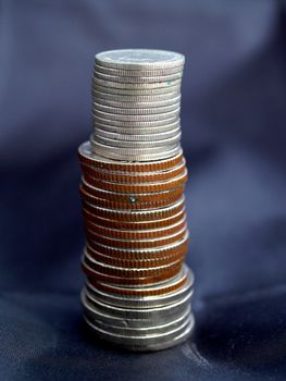 money coin stack