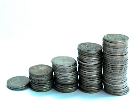 money coin stack