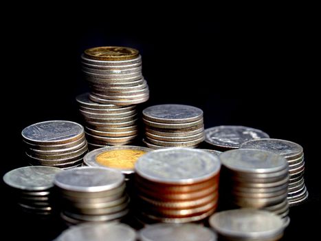money coin stack
