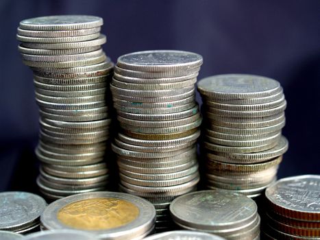 money coin stack