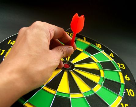 dartboard darts arrows in the target 