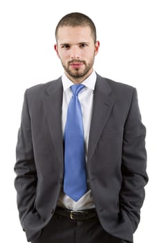 young business man portrait isolated on white