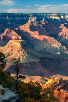 Rock formations in a canyon, Grand Canyon, Grand Canyon National Park, Arizona, USA