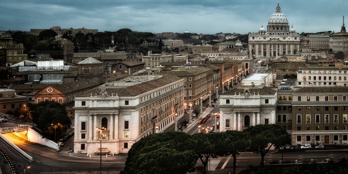 Aerial view of a cityscape, Rome, Lazio, Italy