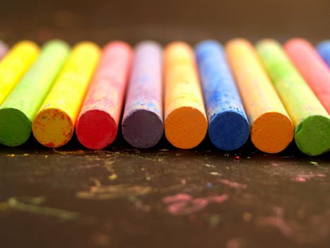 Colored chalk