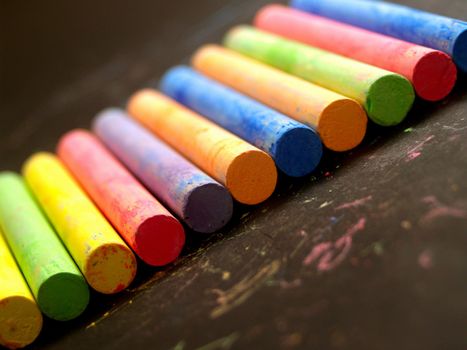 Colored chalk