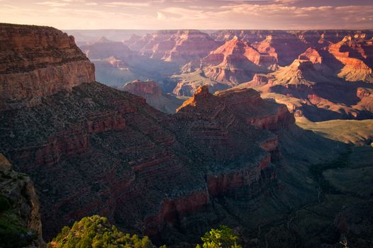 Rock formations in a canyon, Grand Canyon, Grand Canyon National Park, Arizona, USA