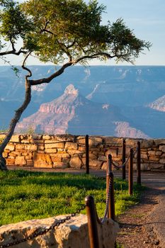 Grand Canyon viewed through from an observation point, Grand Canyon National Park, Arizona, USA