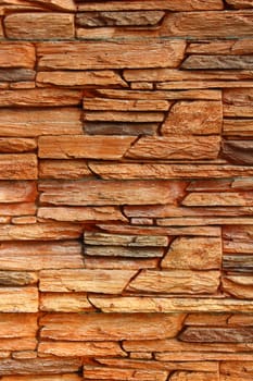 Beautiful fence of stones of different shapes