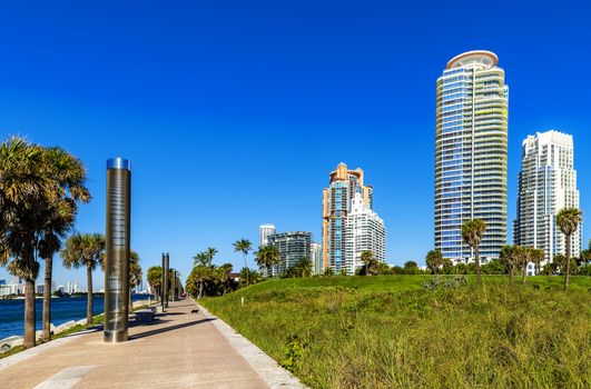 South beach Miami, modern building, Florida