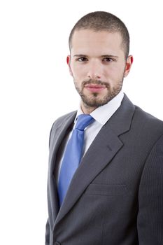 young business man portrait isolated on white