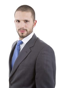 young business man portrait isolated on white