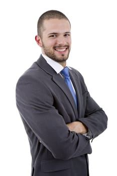 young business man portrait isolated on white