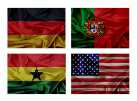 wave flags for soccer championship 2014. Groups G