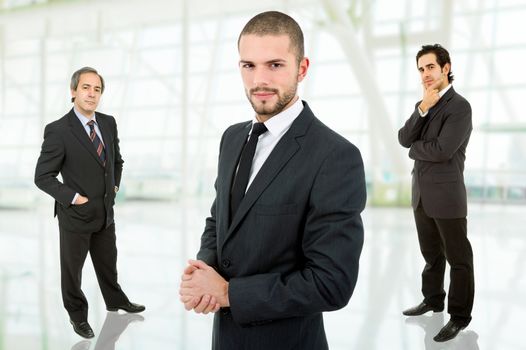 three business men portrait at the office