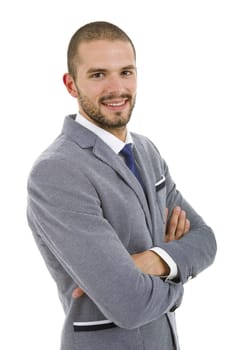 young business man portrait isolated on white