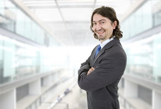 young happy business man at the office