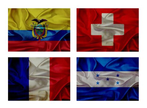 wave flags for soccer championship 2014. Groups E