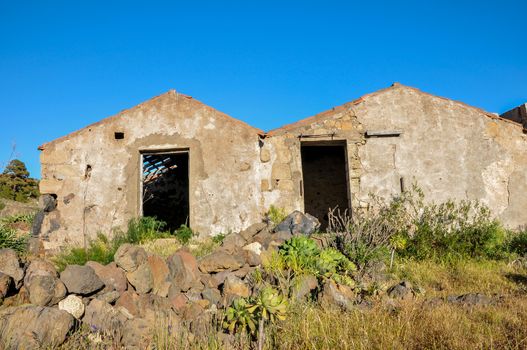Abandoned Farmhouse On A Sunny Day In Tenerife