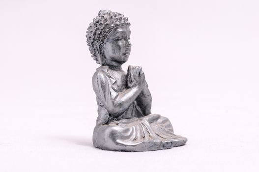 Oriental Asian Statue on a White Background