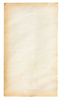 Vintage old paper, Blank page with clipping path