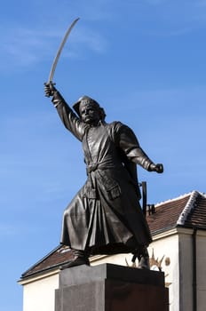 Statue of Jan Kilinski in Warsaw, Poland.