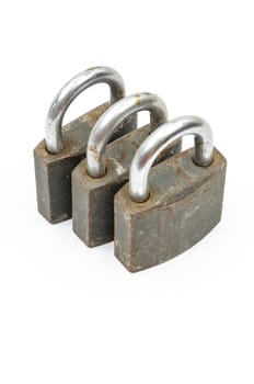 rusty padlock