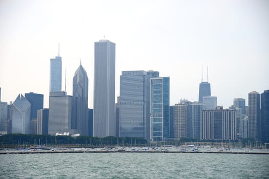 chicago building along lake shore