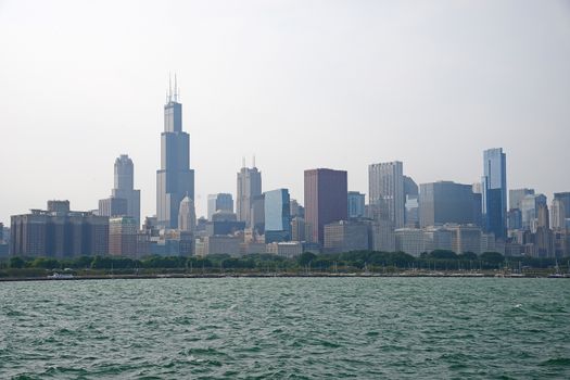 chicago building along lake shore