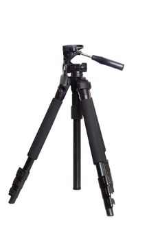 Camera Tripod with white background -isolated.