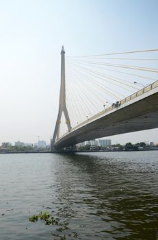 Mega bridge in Bangkok,Thailand (Rama 8 Bridge) 