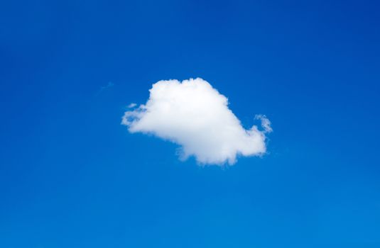 blue sky with cloud closeup