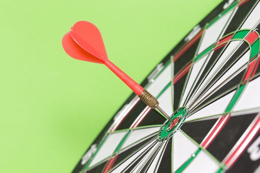 darts arrows in the target center