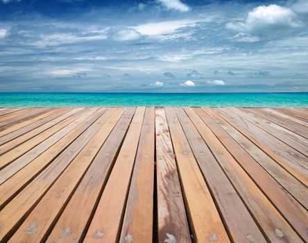 beautiful beach and tropical sea