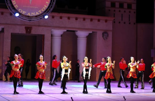 Fires of Anatolia. Performance in the amphitheater of Anatolia.
