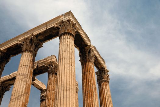 Temple of Olympian Zeus , Athens , Greece .