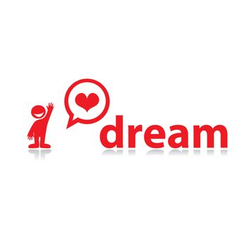 I love dream! Template for design.