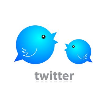 Twitter badge - birds-speech-bubble.