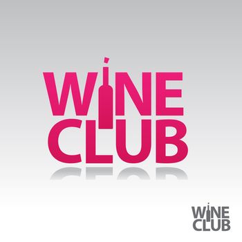 Symbol of the wine club. Sign sommelier.