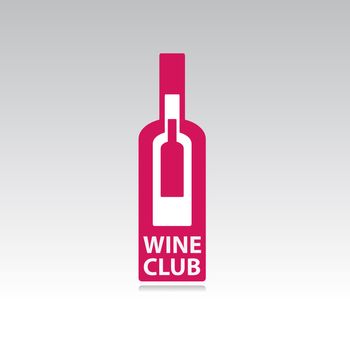The symbol of the wine club. Sign sommelier.